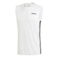 Men's adidas D2M SL 3S Training White Vest DU1249