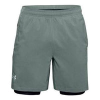 Under Armour Launch Stretch Woven 2-in-1 Shorts 'Lichen Blue' 1326576-424