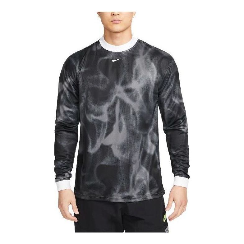 Nike Dir-Fit FC Graphic Long-Sleeved T-shirt 'Black' DV9799-068