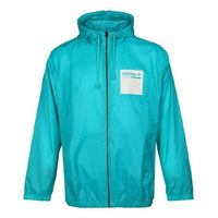 adidas originals Long Sleeves Sports Hooded Jacket Blue DH4964