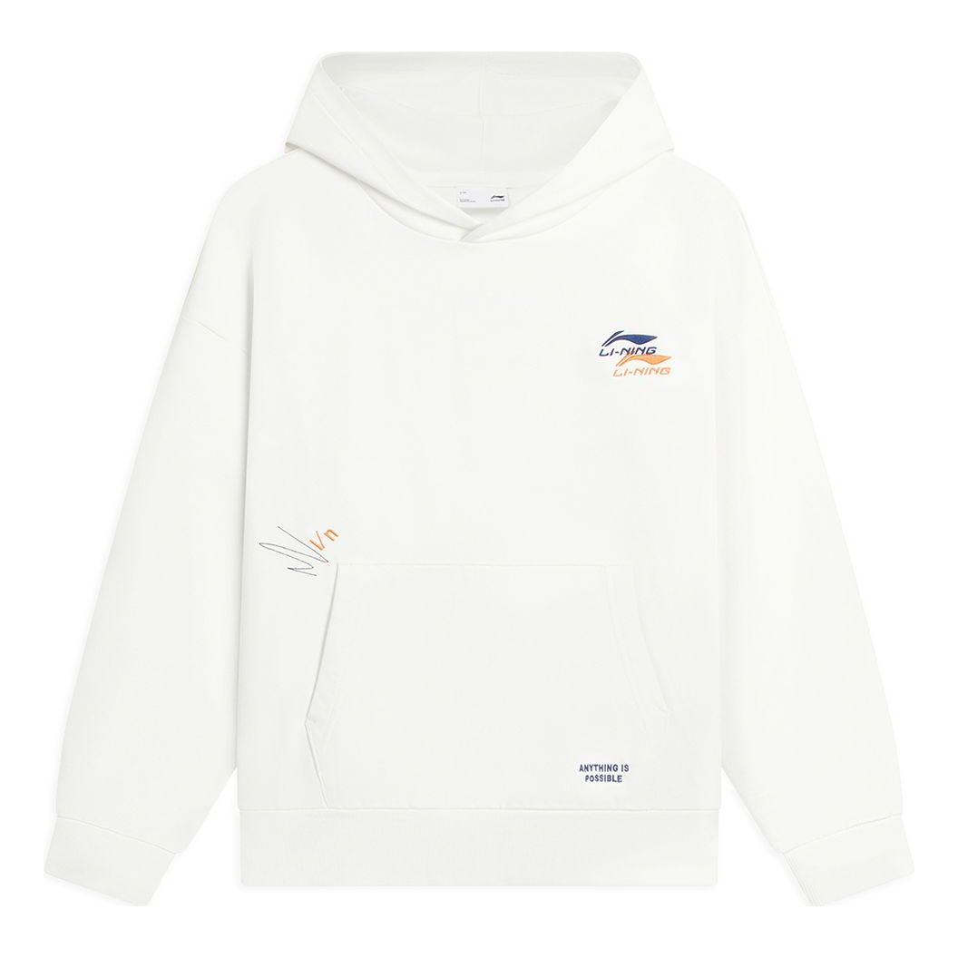 Li-Ning Anything Is Possible Graphic Hoodie 'White' AWDSF73-6
