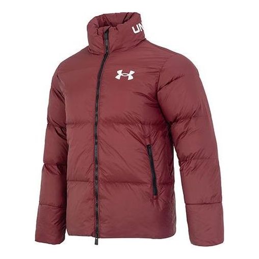 Under Armour Logo Puffer Jacket 'Burgundy' 1375449-690