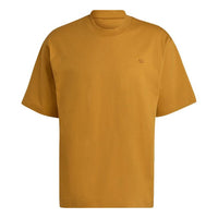 adidas originals C Tee Solid Color Small Label Loose Sports Short Sleeve Gold Color HC8590