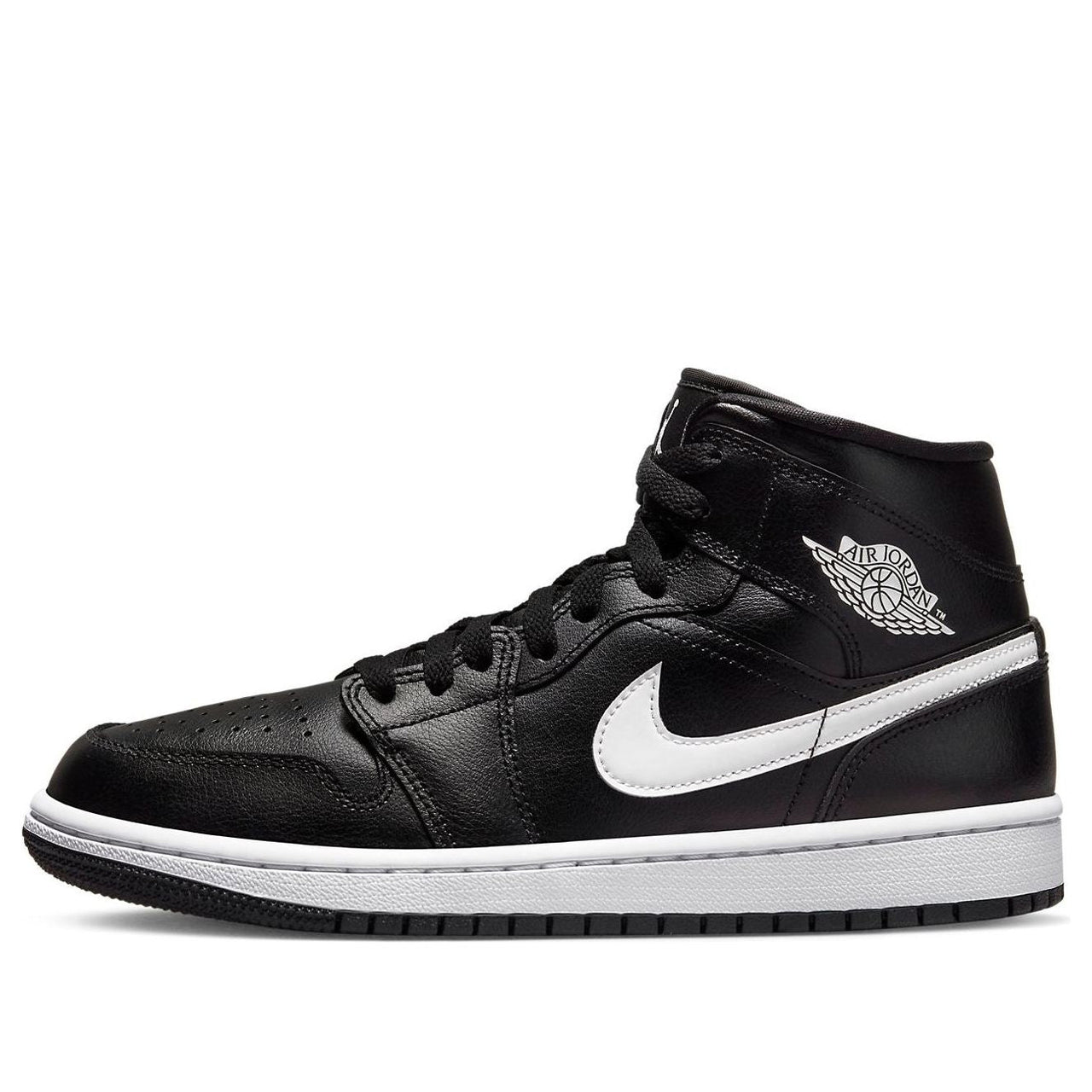 (WMNS) Air Jordan 1 Mid 'Black White' DV0991-001