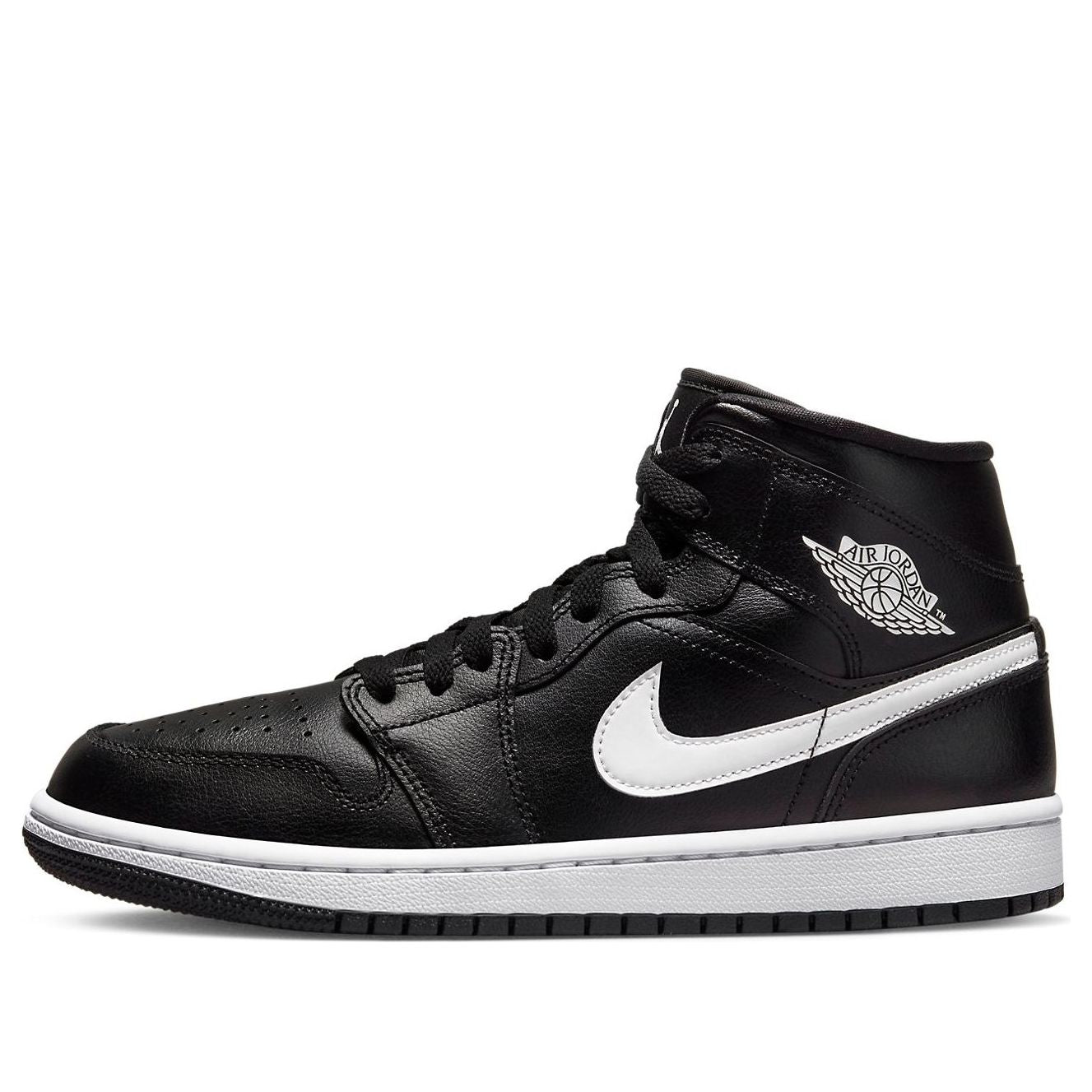 (WMNS) Air Jordan 1 Mid 'Black White' DV0991-001