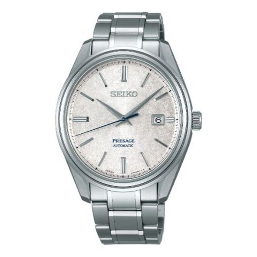 Men's SEIKO Presage Series 41mm Limited Edition Ultra Thin Mechanical Leather Retro Business Watch SJE073J1