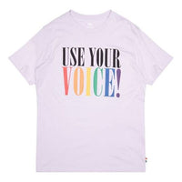Levis Rainbow Series Casual Alphabet Printing Short Sleeve Unisex Purple 24671-0021