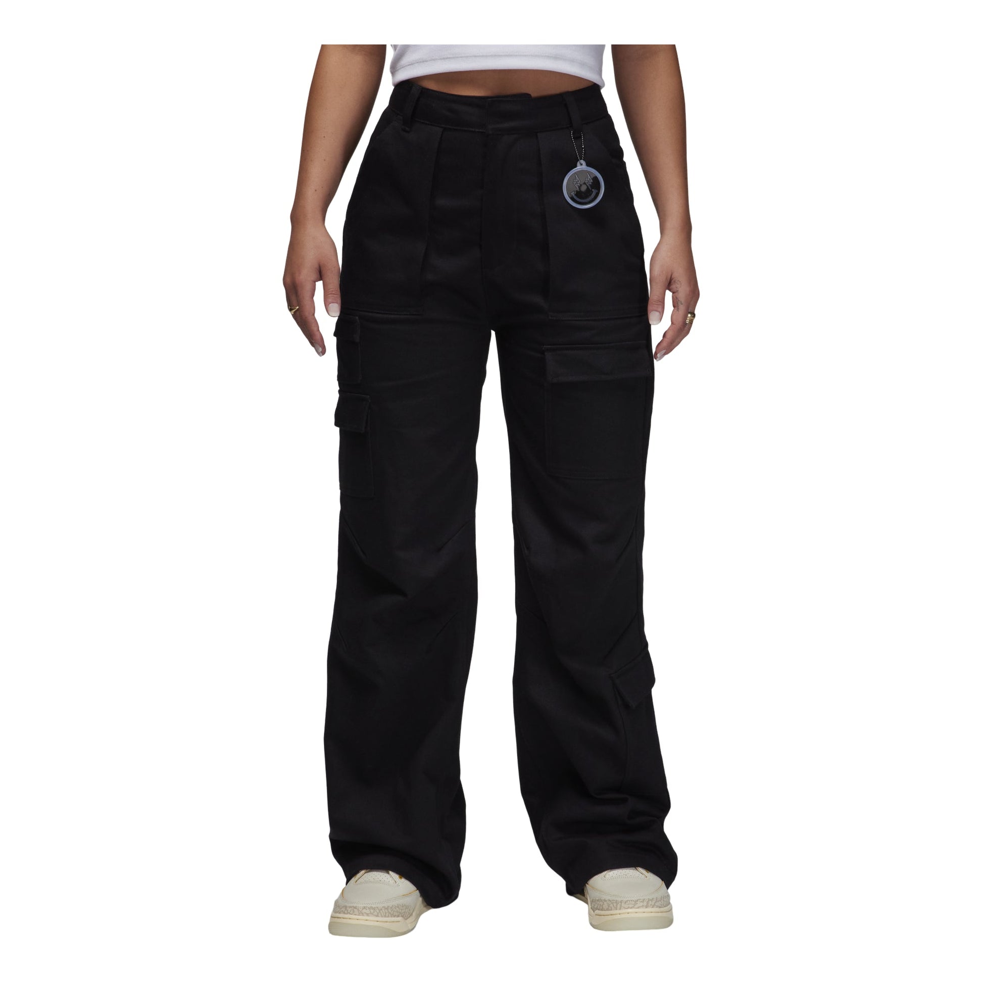 (WMNS) Air Jordan x J Balvin Woven Pants Asia Sizing 'Black' FJ6150-010