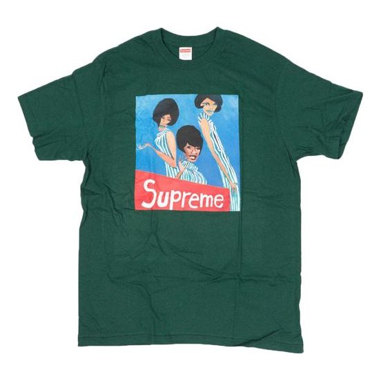 Supreme FW18 Group Tee Dark Green Printing Short Sleeve Unisex SUP-FW18-432