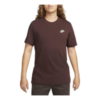 Nike NSW Club Short Sleeve Shirt 'Brown' AR4997-227
