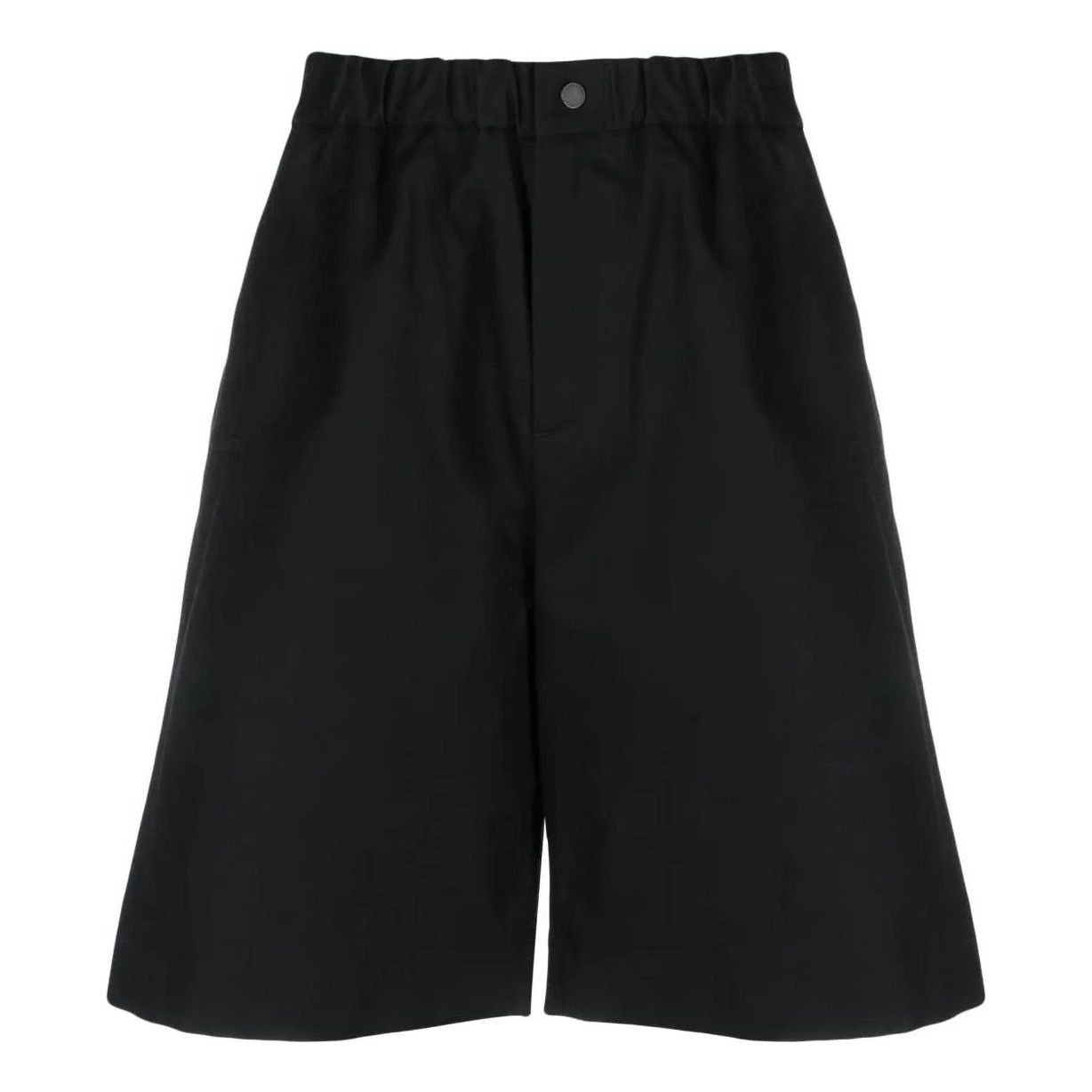 Men's Off-White FW22 Solid Color Straight Casual Shorts Loose Fit Black OMCB049F21FAB0011010