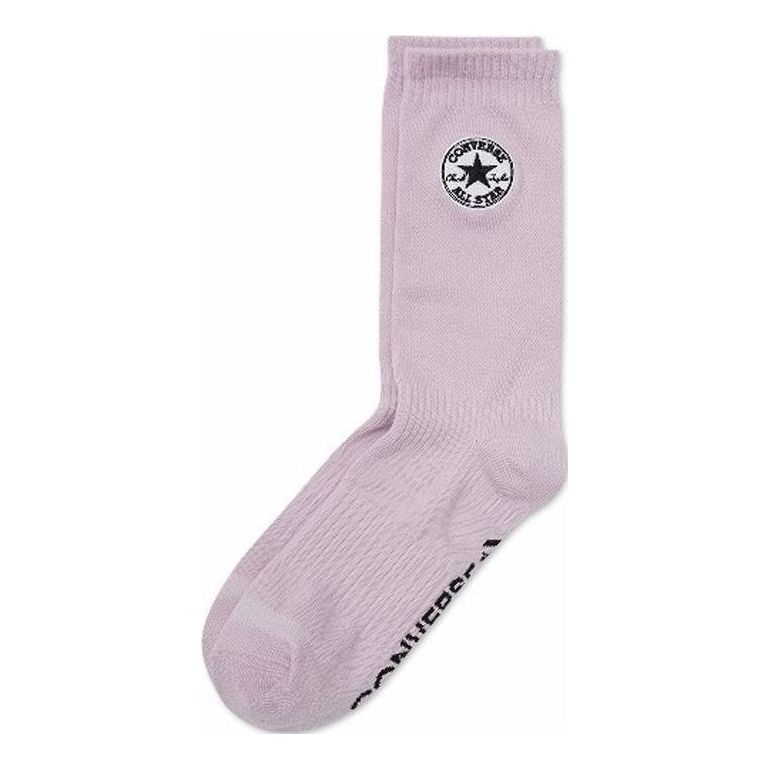 Converse Embroidered Logo Quarter Socks 'Pink' 10023581-A02