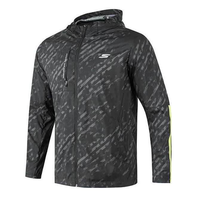 Skechers Hooded Sport Jacket 'Black White' P223M013-02TY