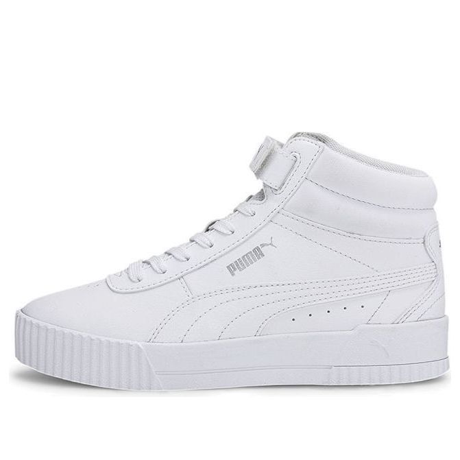 (GS) PUMA Carina Mid Mid-high Board Shoes White 374440-01