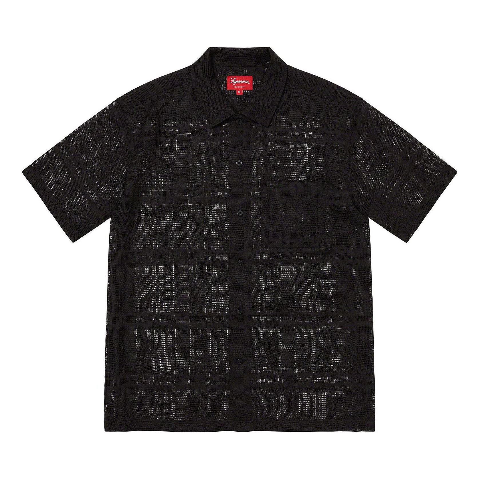 Supreme Mesh Stripe Shirt 'Black' SUP-SS23-260