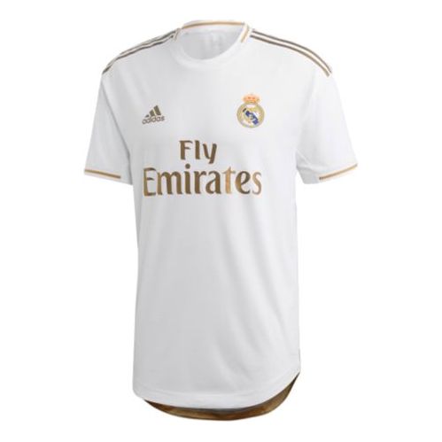 adidas real Madrid 19-20 Season Player Edition Home Alphabet Logo Stripe Sports Soccer/Football Short Sleeve Jersey White DW4436