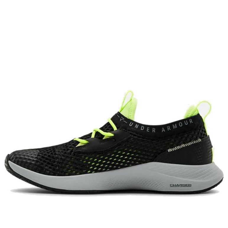 (WMNS) Under Armour Charged Breathe Smrzd 'Black Green' 3022585-002