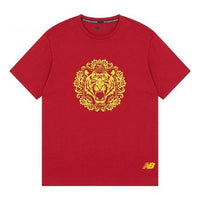New Balance Men's New Balance New Year's Edition Pattern Printing Round Neck Short Sleeve Red T-Shirt MT231301-RDP