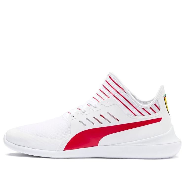PUMA Ferrari Evo Cat Mace Low Top Running Shoes White/Red 306228-04
