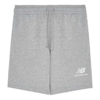 New Balance Essentials Stacked Logo French Terry Shorts Asia Sizing 'Athletic Grey' MS31540-AG