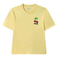 (WMNS) FILA Printing Round-neck Tee Yellow F11W128145F-YE