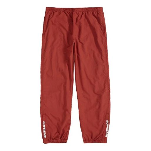 Supreme FW18 Warm Up Pant Dark Rust Zipper Small Unisex Red Pants SUP-FW18-768