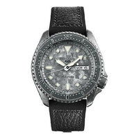 Men's SEIKO No. 5 Series Retro Automatic Mechanical waterproof Watch Gray Black SRPE79K1