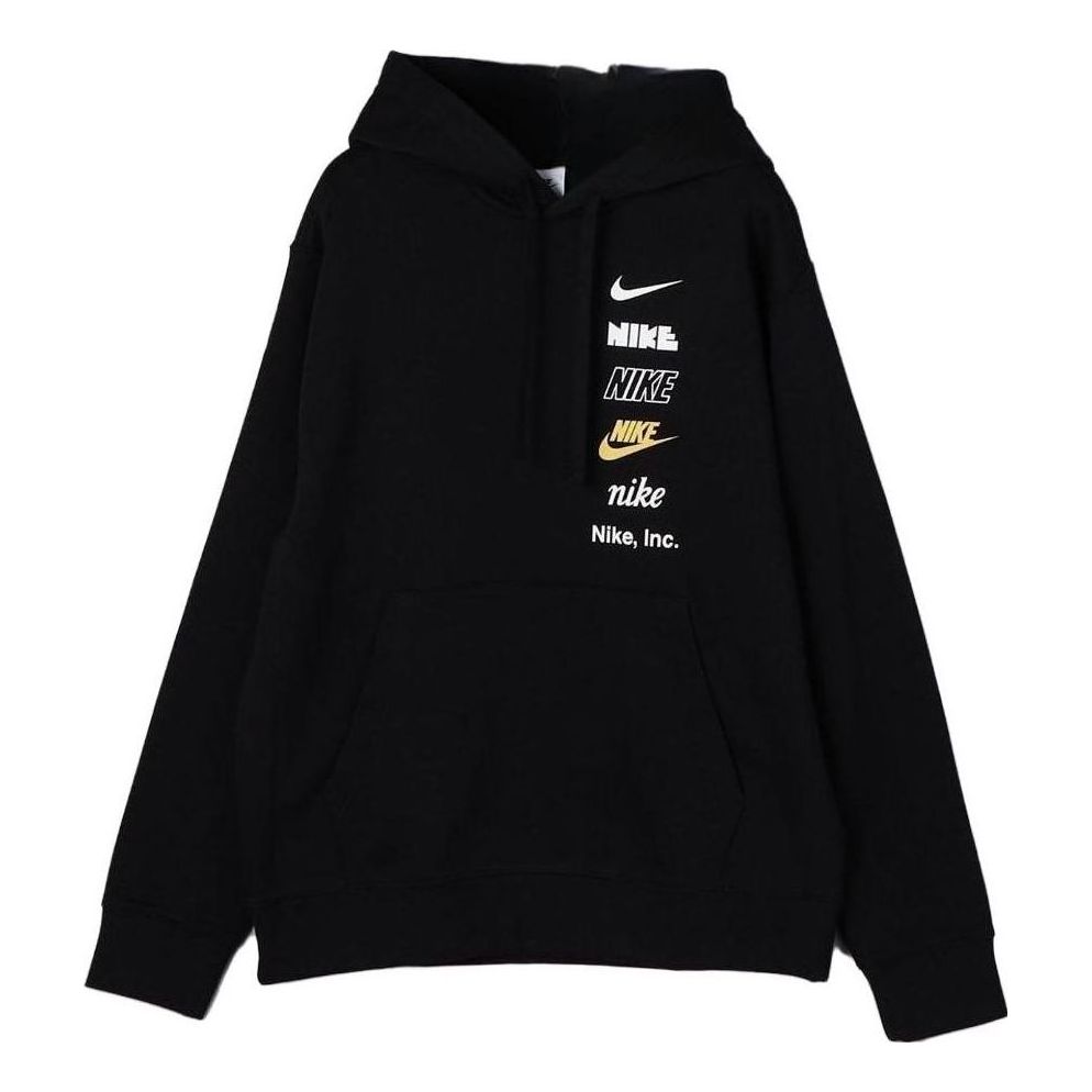 Nike Club Fleece Pullover Hoodie Asia Sizing 'Black' DX0784-010
