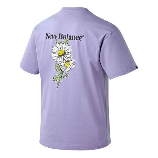 New Balance Back Printing Short Sleeve Unisex Purple NBNEA22043-75