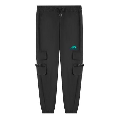 New Balance Sportswear Logo Printed Cargo Joggers Asia Sizing 'Black' AMP11310-BK