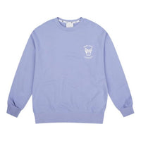 MLB NY Long Sleeves Loose Classic Printing Round Neck Unisex Purple 31MTC2941-50V