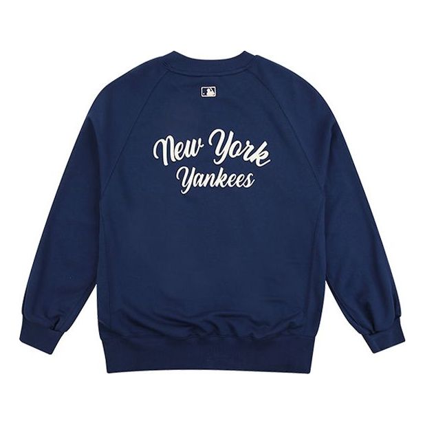 MLB New York Yankees Classic Alphabet Printing Round Neck Unisex Navy Blue 31MTW3941-50N