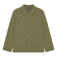 New Balance Logo Cotton Shirt Asia Sizing 'Olive Green' AMJ23321-DRC