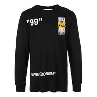 Off-White Summer 1863 Impressionism Print Long Sleeve T-Shirt OMAB001R191850091088