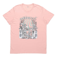 adidas neo M Faves Tee Sports Short Sleeve Pink GL1192