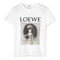 LOEWE Pattern Printing Round Neck Short Sleeve White S6109660PC-2103