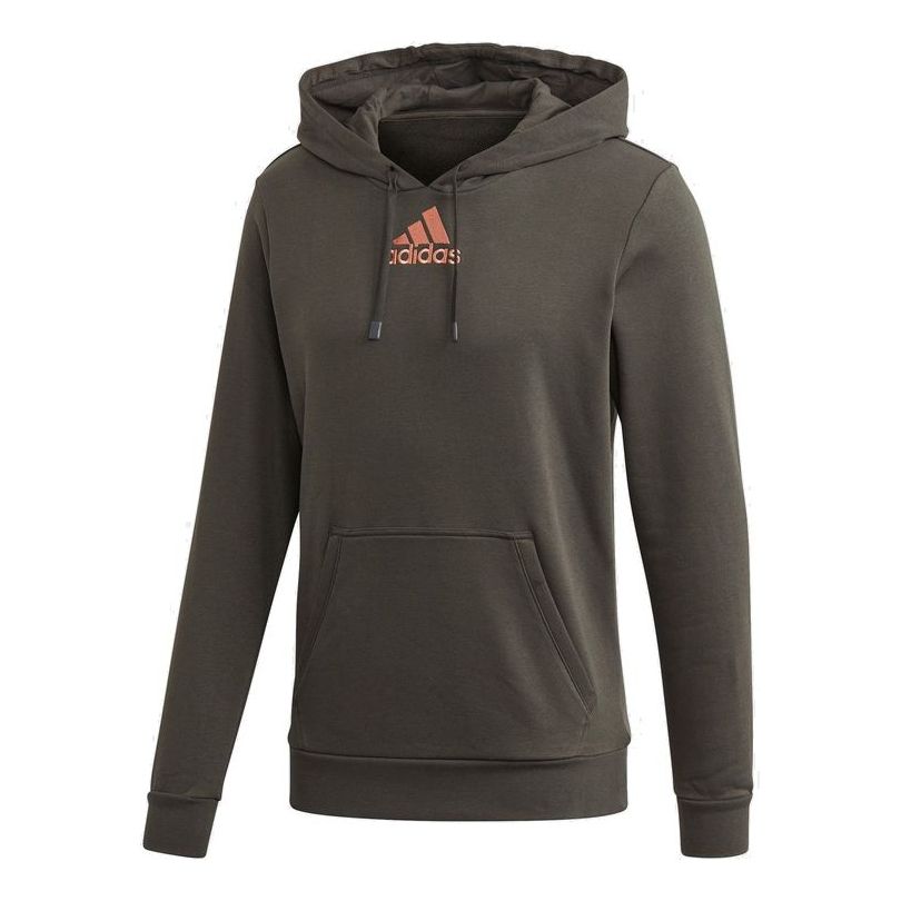 adidas Cat Graph Hood Tennis Sports Pullover Brown FM1191