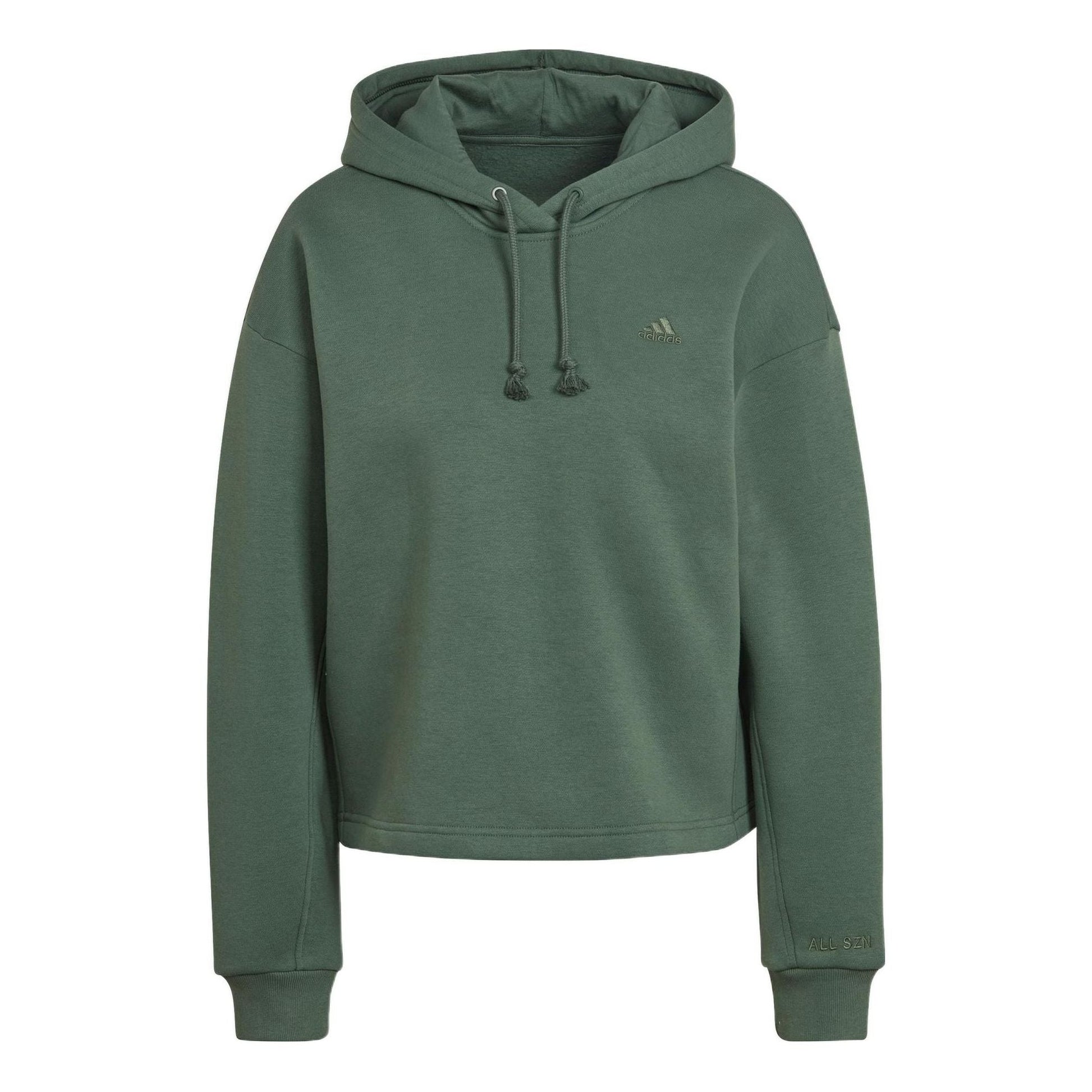 (WMNS) adidas ALL SZN Fleece Hoodie Asia Sizing 'Green' HK0448