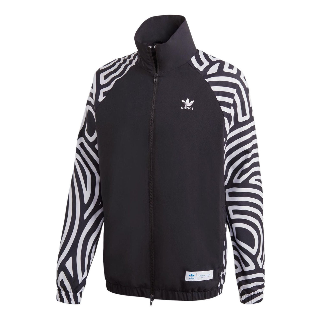 adidas originals x Takahashi Riko Crossover Stripe Stand Collar Zipper Casual Sports Jacket Black GJ6717