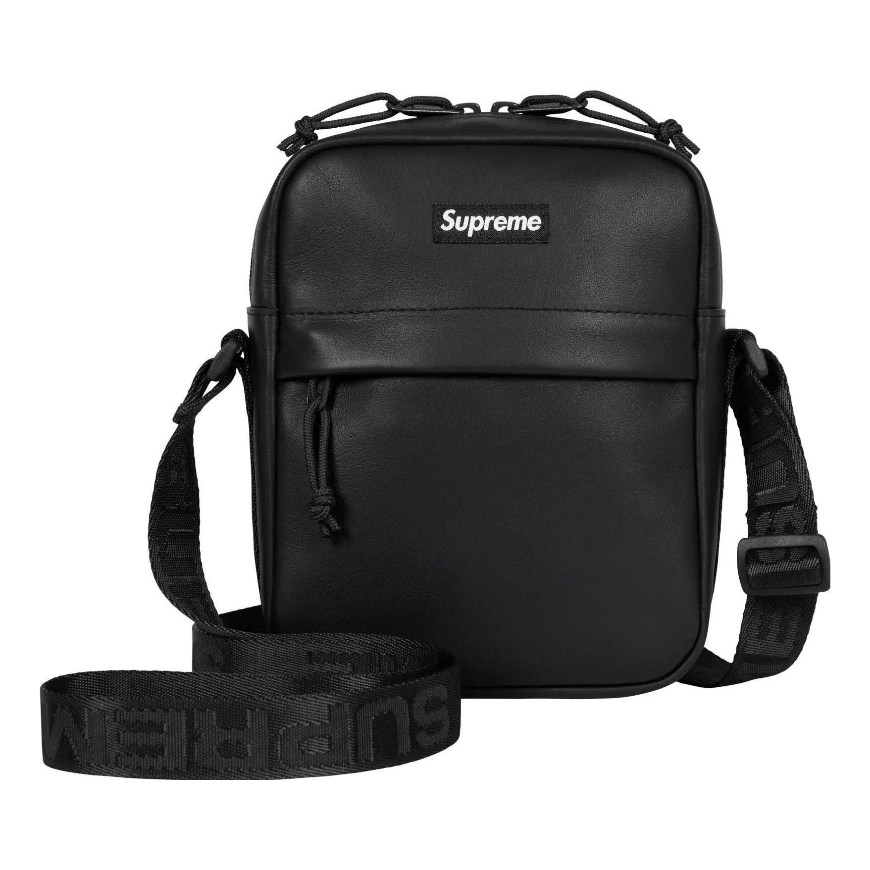 Supreme FW23 Leather Shoulder Bag 'Black' SUP-FW23-0834