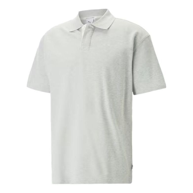 PUMA MMQ Polo Shirt 'Light Grey Heather' 537963-04