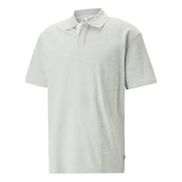 PUMA MMQ Polo Shirt 'Light Grey Heather' 537963-04