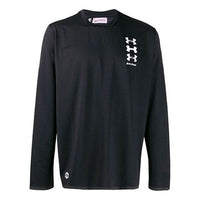 Men's PALM ANGELS Round Neck Long Sleeves Black PMAB015S19590071-1001