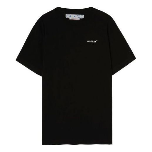 Off-White Arrow Logo Printing Round Neck Pullover Short Sleeve Loose Fit Black 17593833367835192048