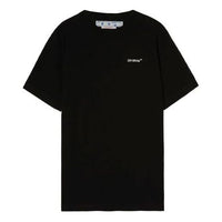 Off-White Arrow Logo Printing Round Neck Pullover Short Sleeve Loose Fit Black 17593833367835192048