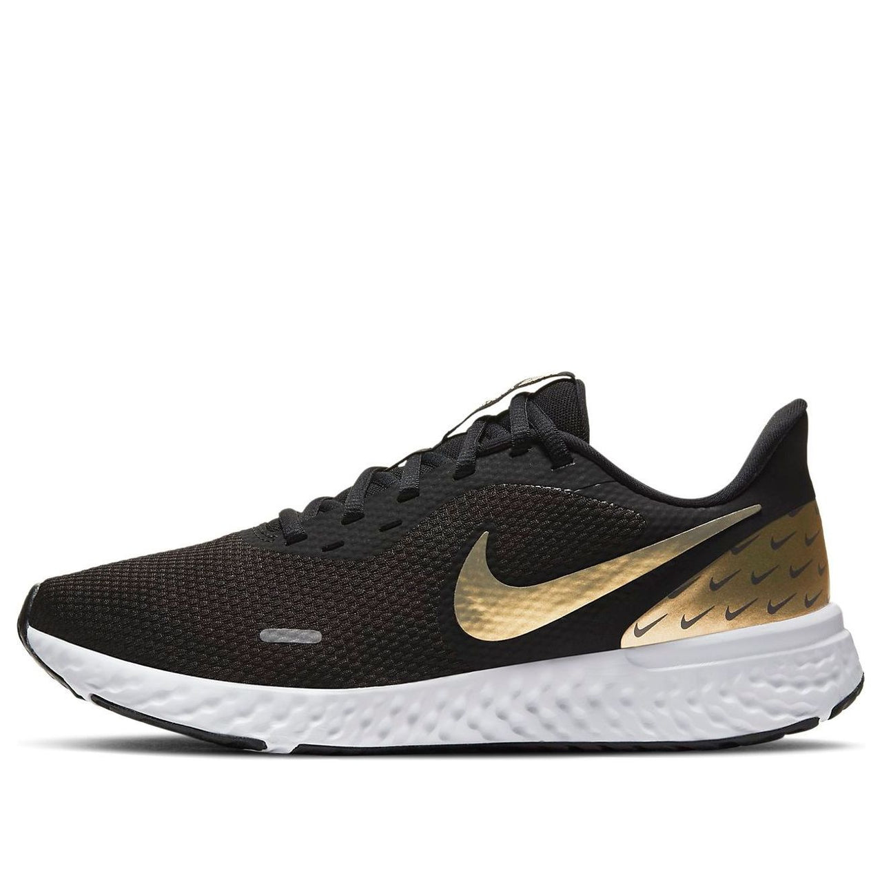 (WMNS) Nike Revolution 5 Premium 'Black Metallic Gold' CV0158-001