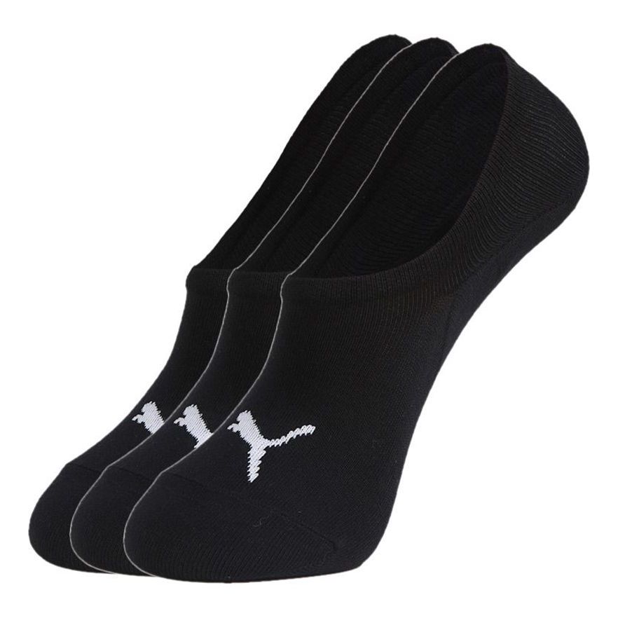 PUMA Footie Cut Sock 3 Pack 'Black White' 907701-01