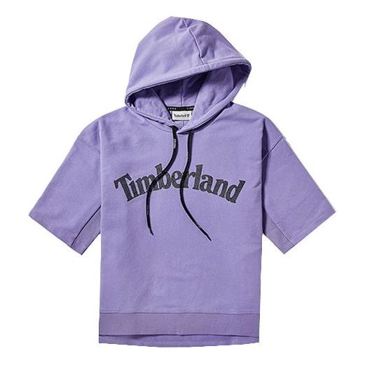 Timberland logo Printing Casual hooded Short Sleeve Purple B5804-K13