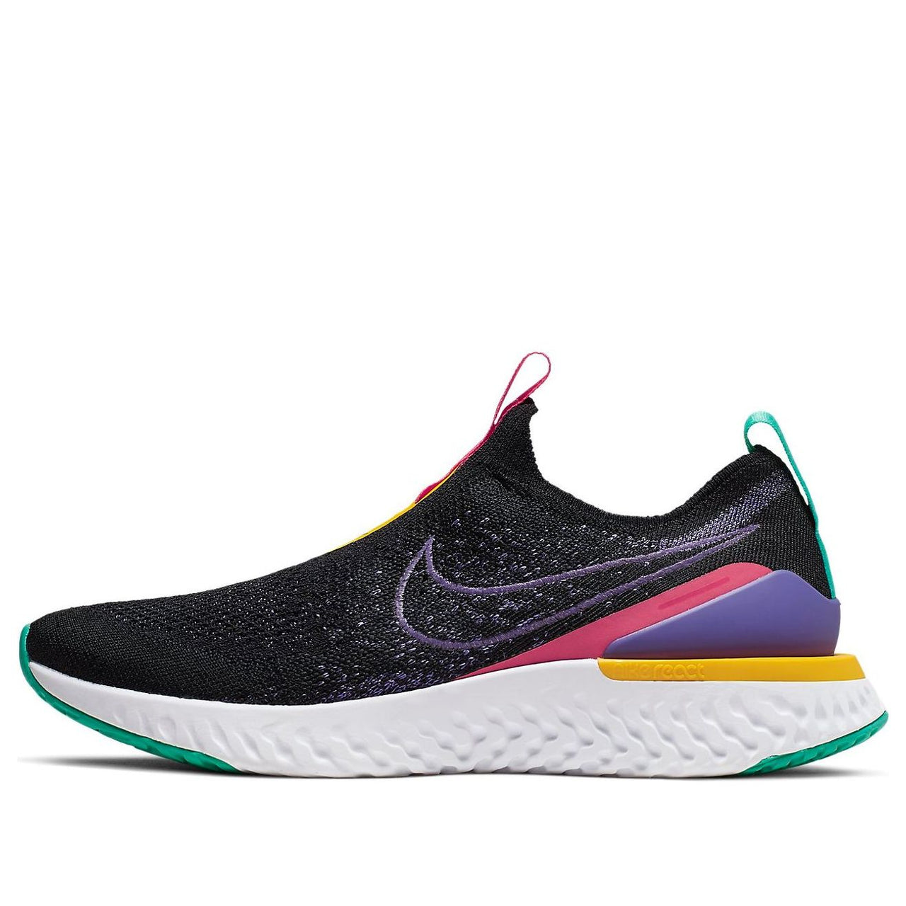 (WMNS) Nike Epic Phantom React Flyknit 'Black Multi' CK0819-001