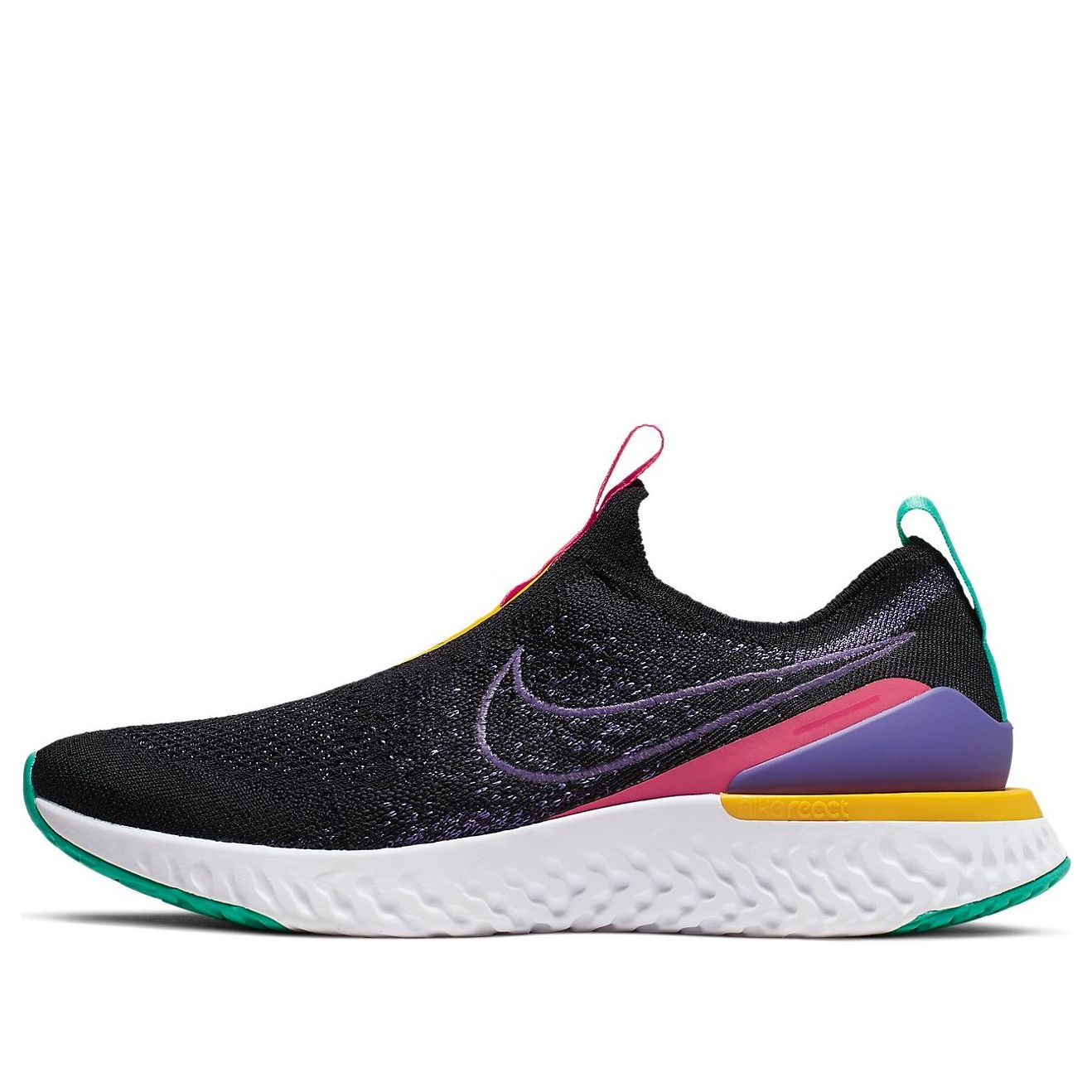 (WMNS) Nike Epic Phantom React Flyknit 'Black Multi' CK0819-001